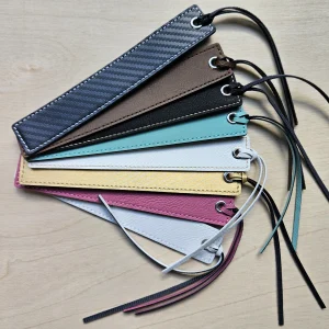 Laserable Leatherette Bookmark