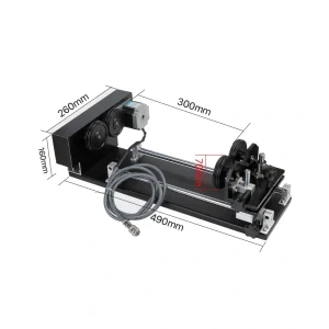 GENESIS Laser Cutter Adjustable Roller Type Rotary Attachment - 2 Phase Type (4pin)