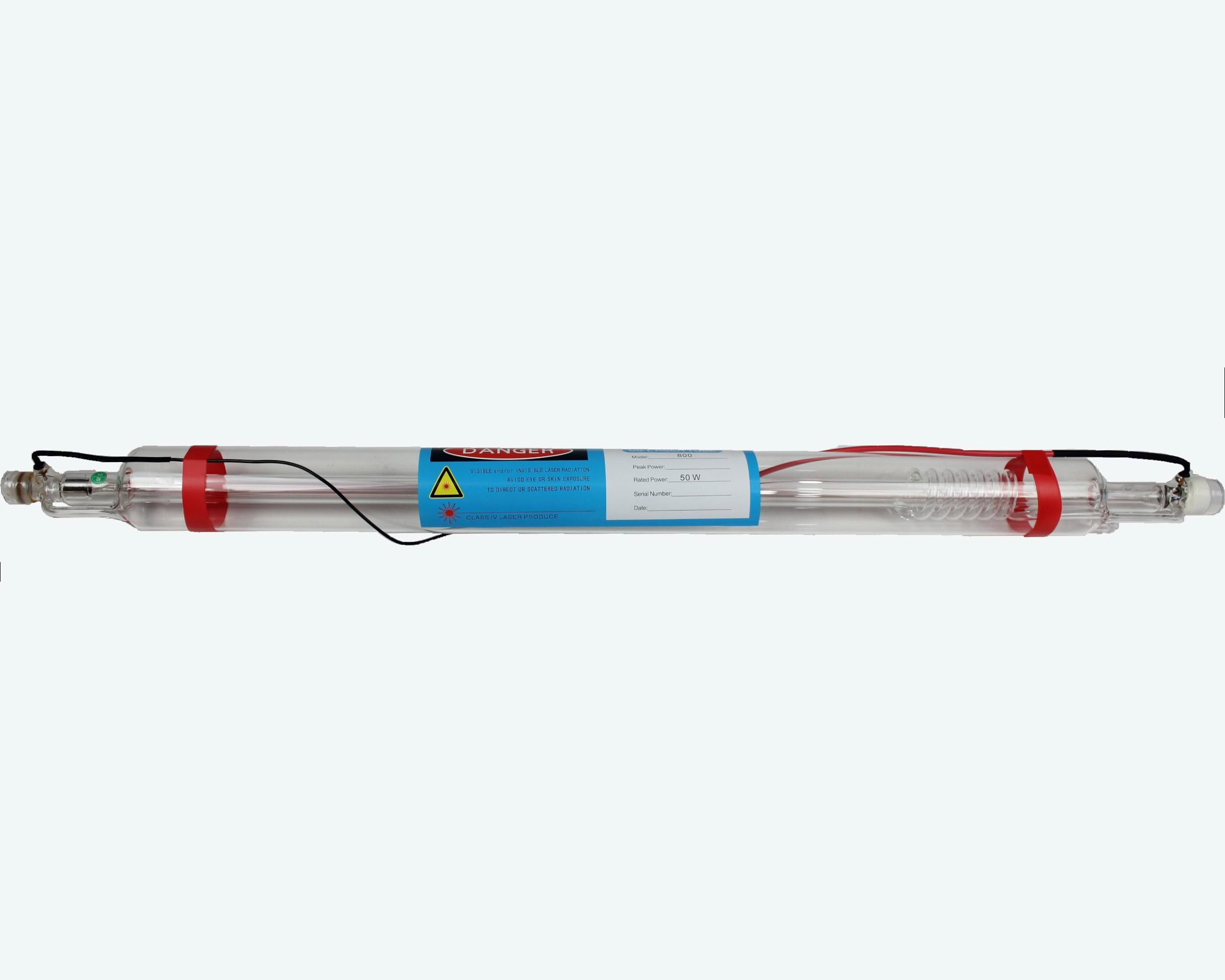 Economy 50W Laser Tube 55mm dia 800mm long